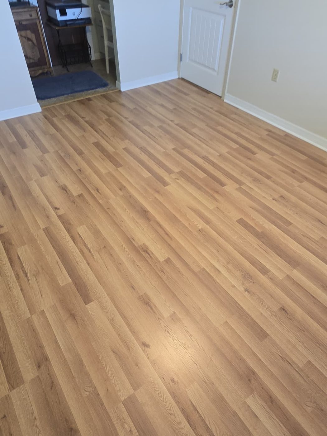 Honey oak vinyl plank flooring